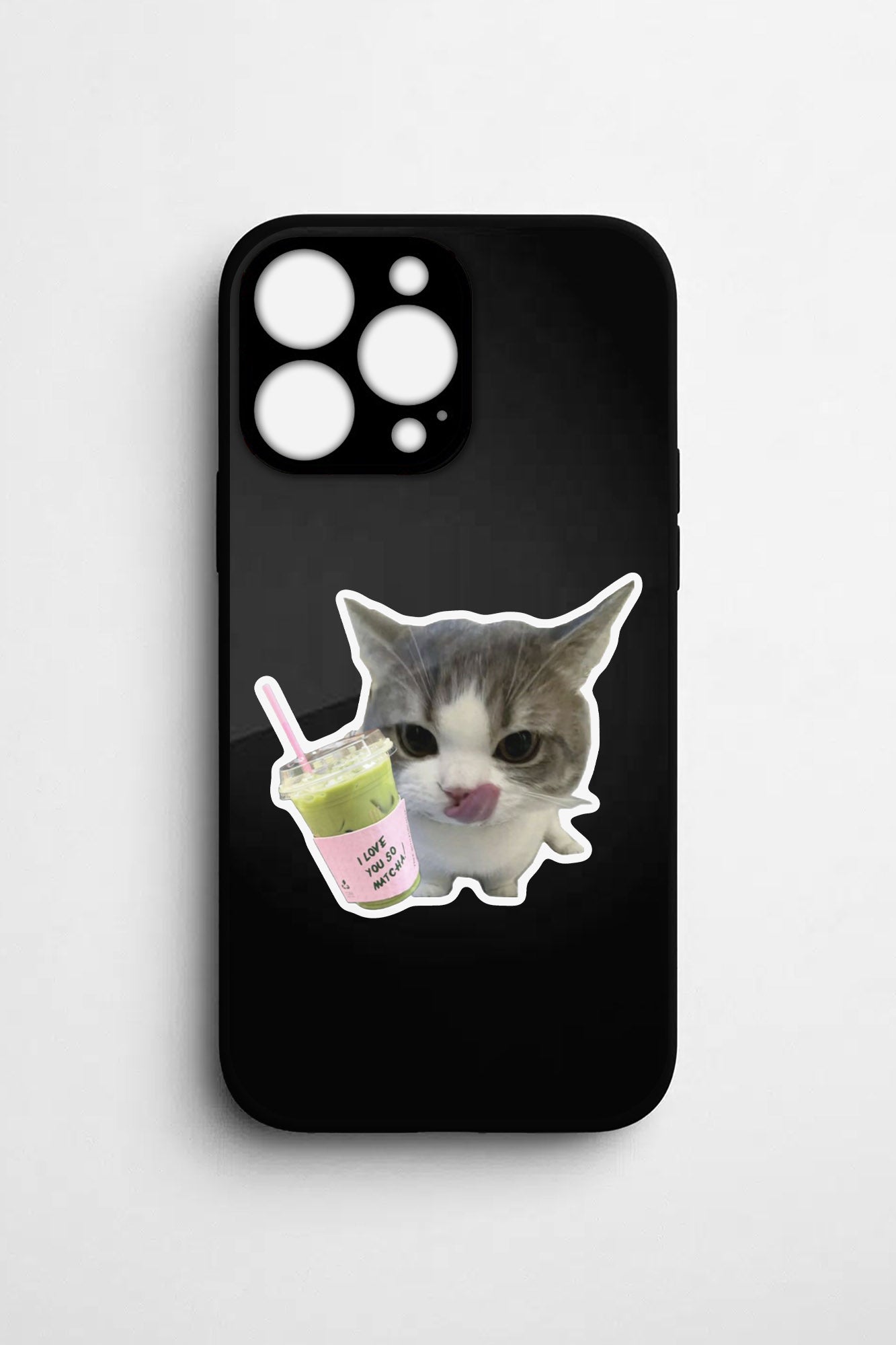 MATCHA CAT Temperli Glossy Case