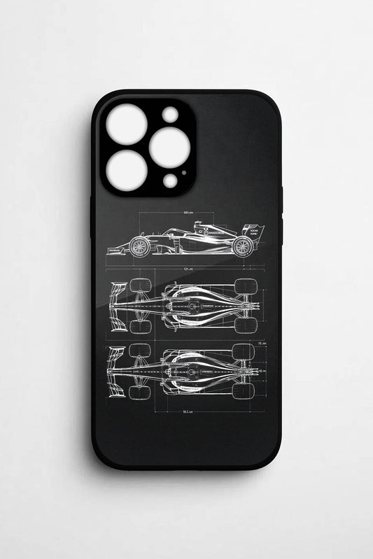 F1 BLUEPRINT Temperli Glossy Case