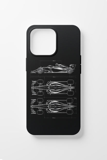 F1 BLUEPRINT iPhone Case